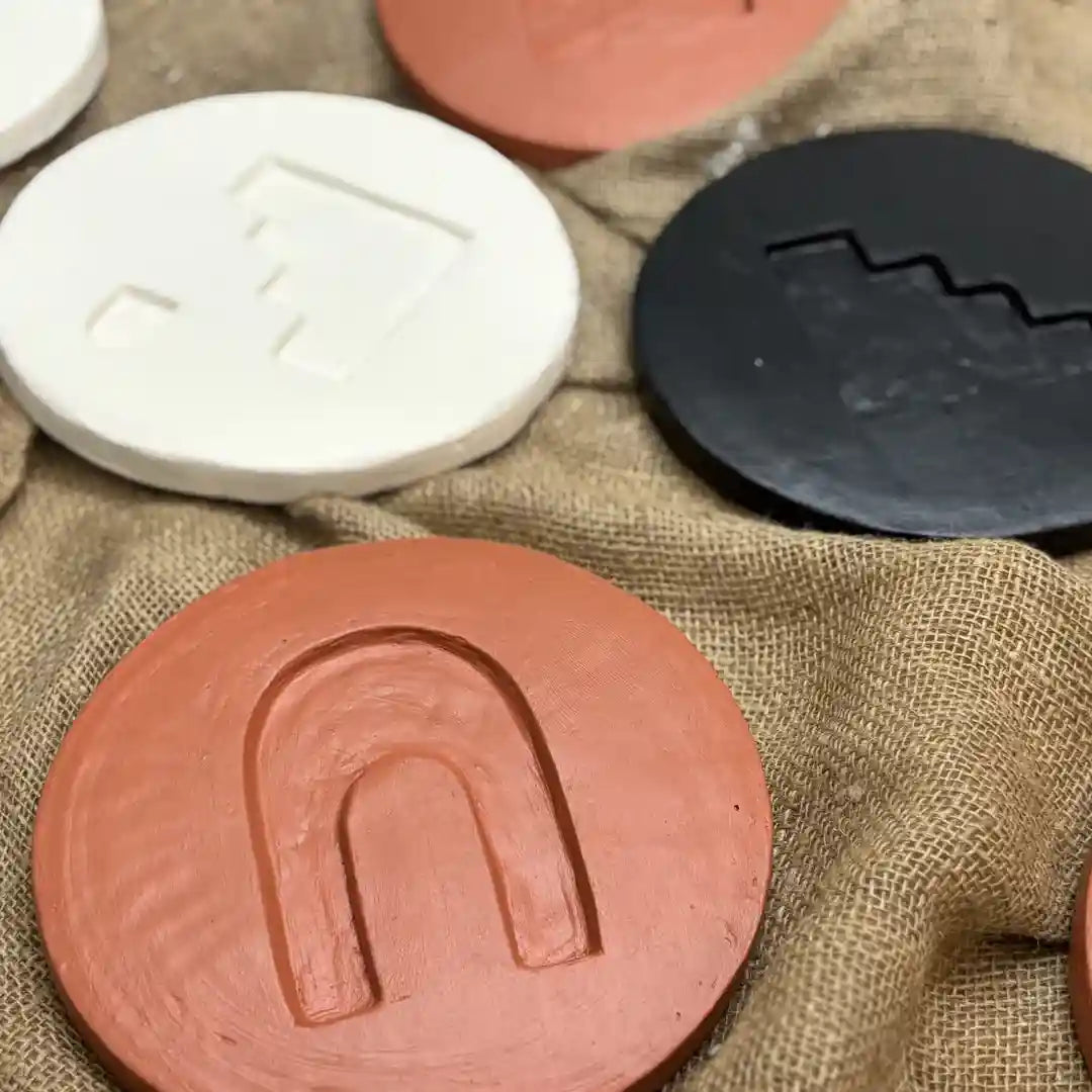 Plates of Earth I Terracotta Wall Art