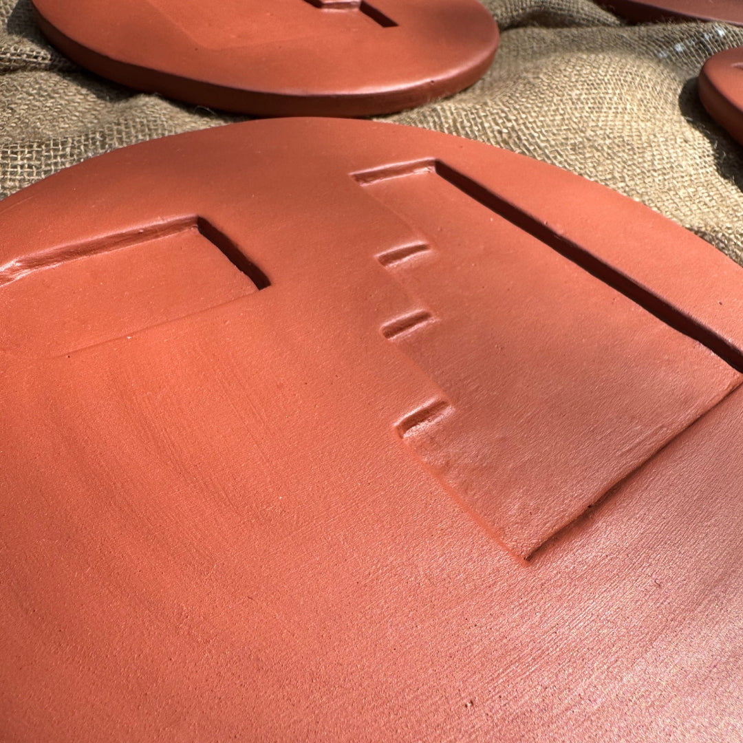 Plates of Earth Terracotta Wall Art (Set of 5)