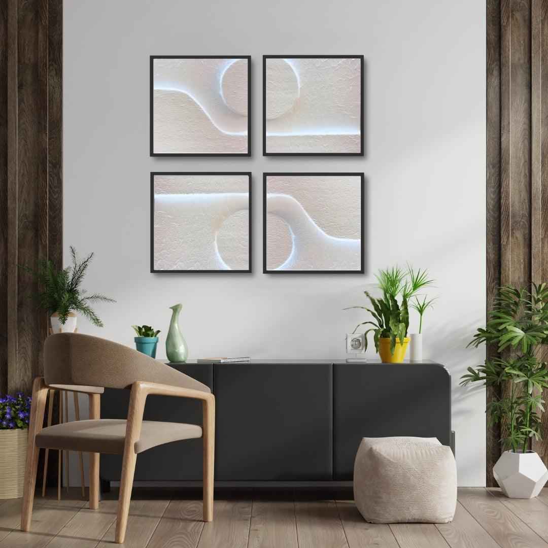 Pattern Play II (Set of 4) - Qibo Galleria LLP