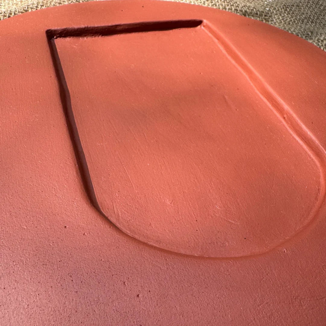 Plates of Earth I Terracotta Wall Art