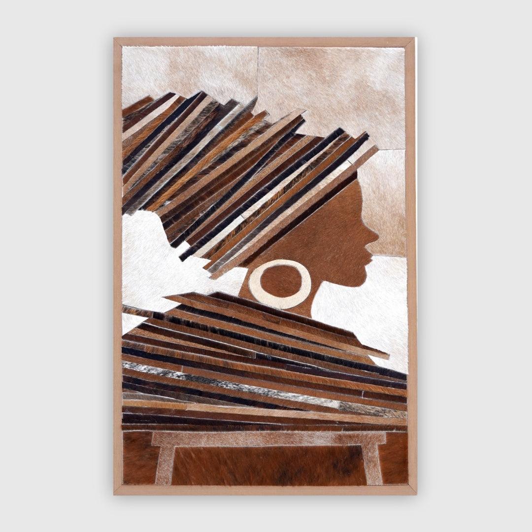 NIGERIA Leather Artwork - Qibo Galleria LLP