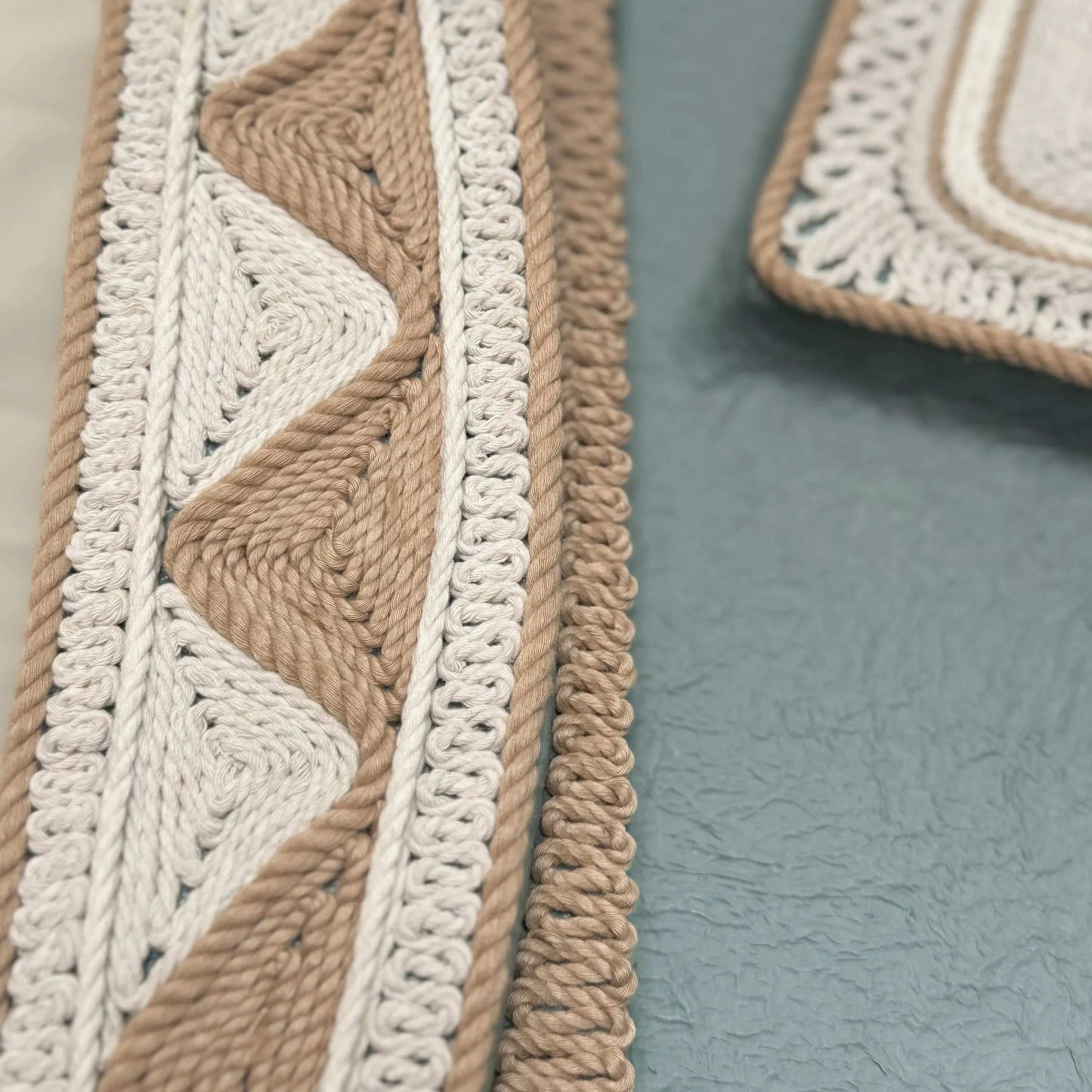 Fringed Symmetry (Set of 2) Handmade Thread Art