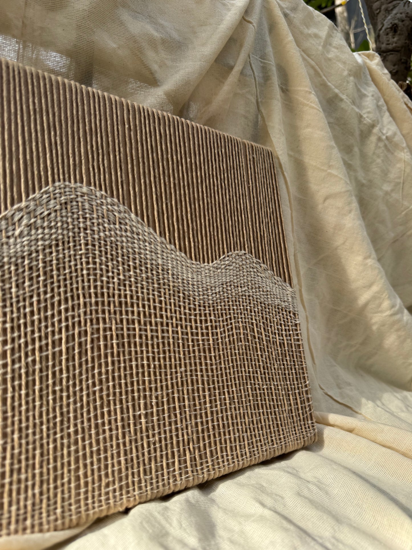 Threaded Waves Modern Thread Art