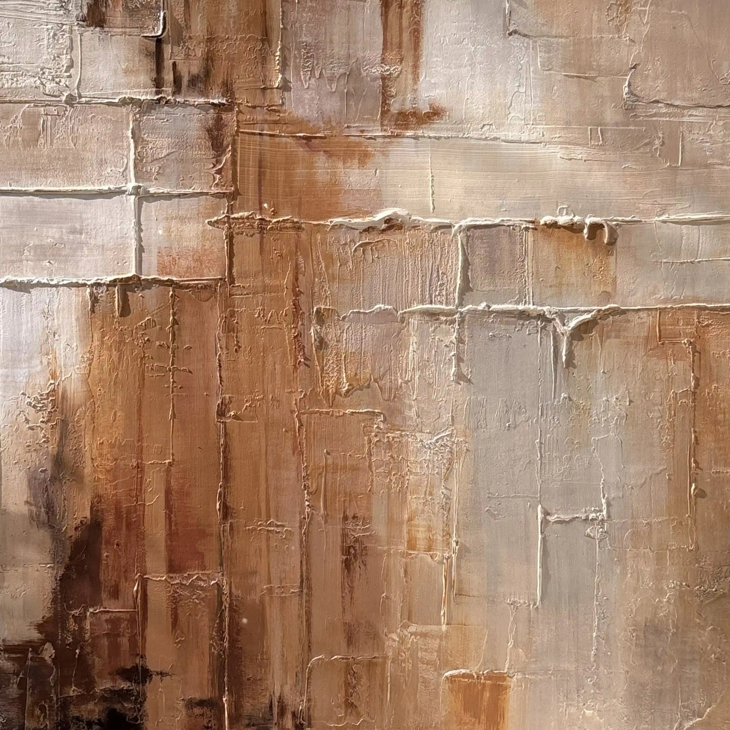Rusted Landscape Canvas Modern Textured Wall Art