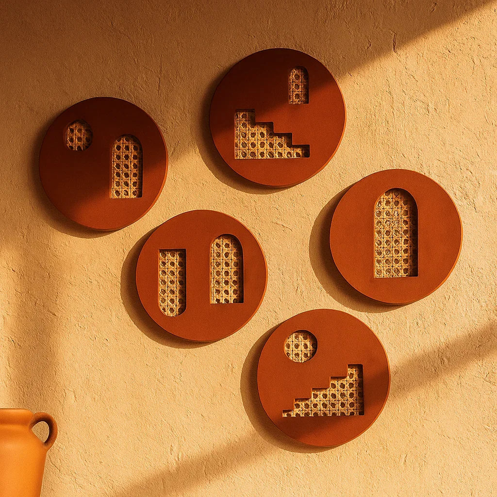 Plates of Earth II Terracotta Wall Art for Home Decor