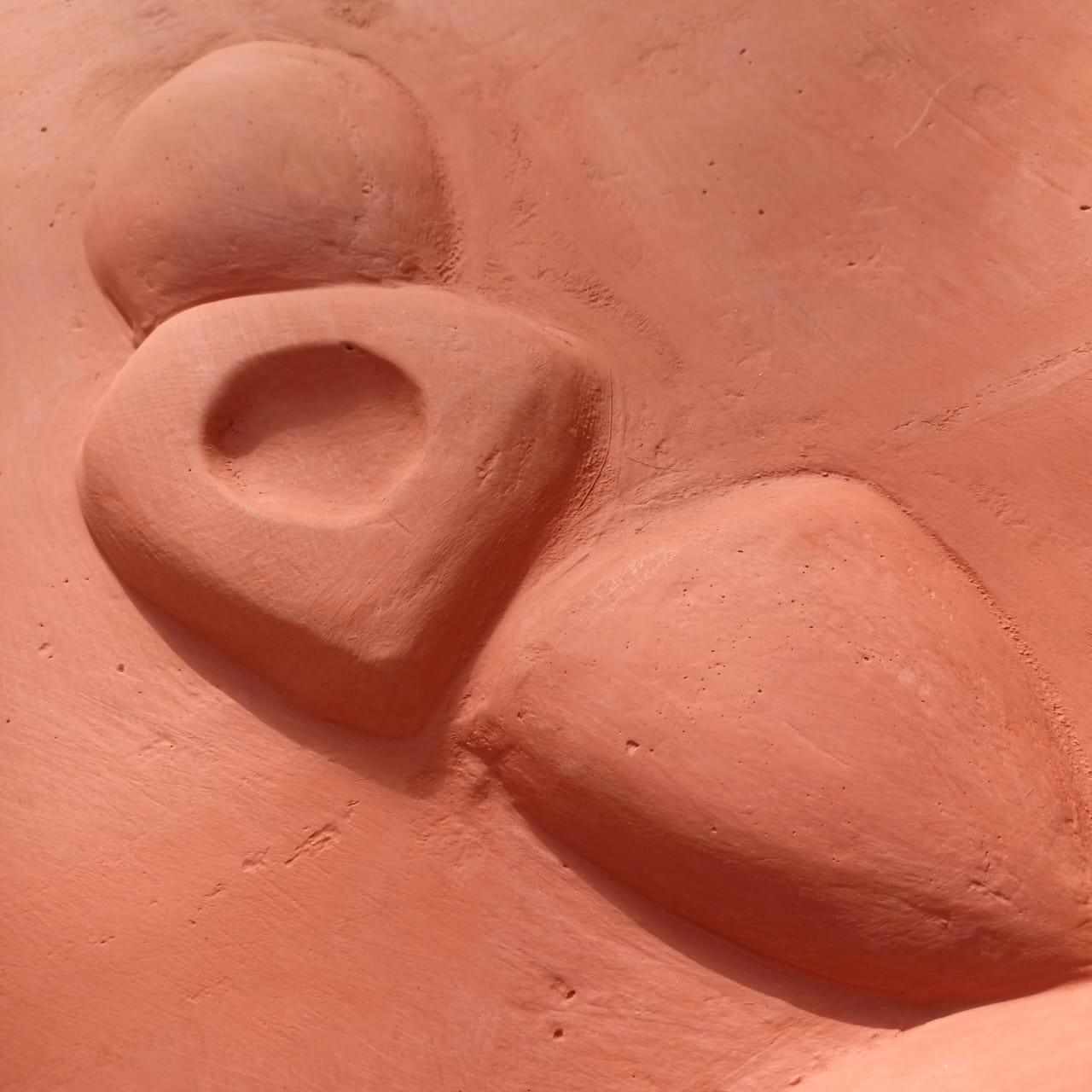 Earthen Form Terracotta Wall Art