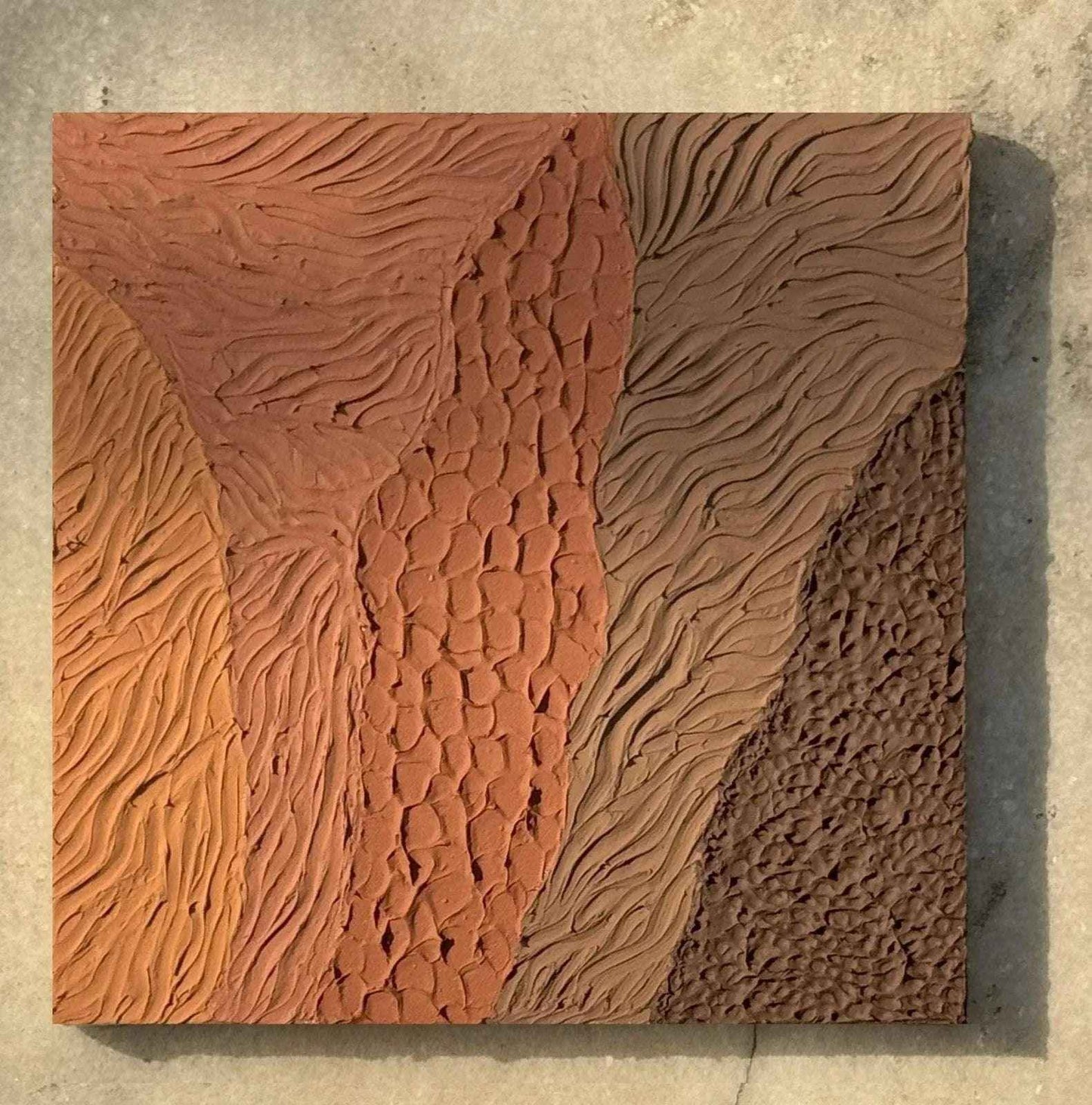 Layered Landscape Abstract Wall Art I - Qibo Galleria Pvt. Ltd.