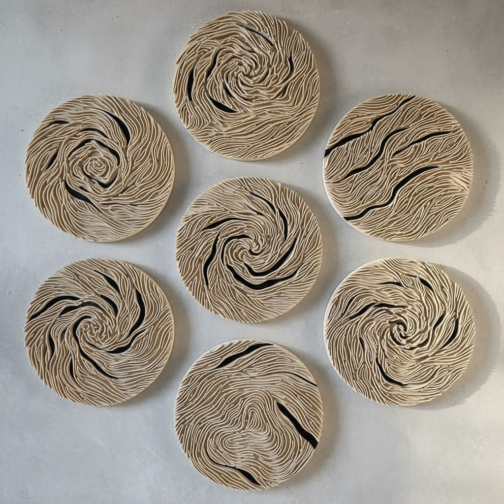 Felted Waves Artwork For Home Decor