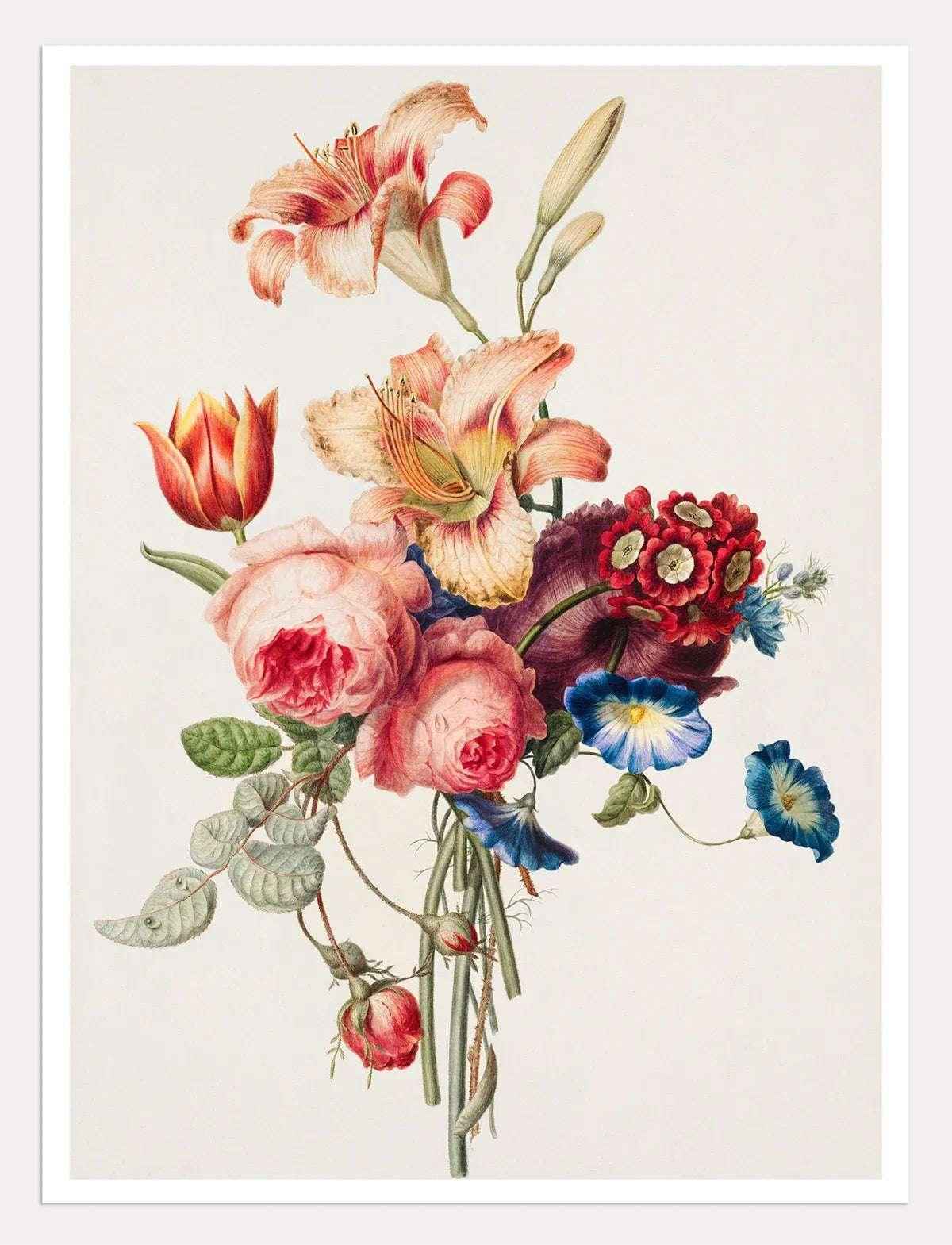 A Bouquet (1820) Digital Wall Art - Qibo Galleria Pvt. Ltd.