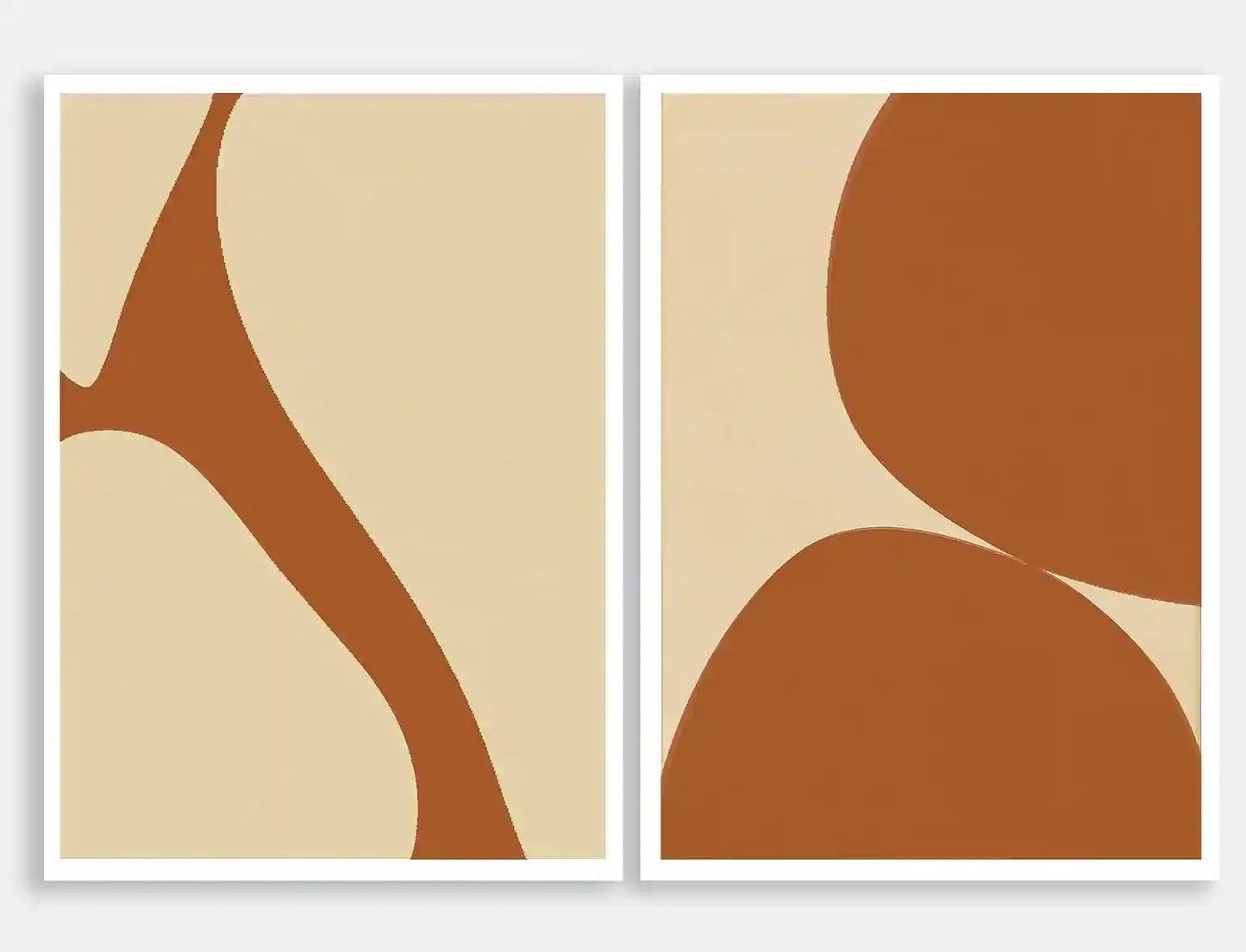 Contour Digital Wall Art (Set of 2) - Qibo Galleria Pvt. Ltd.