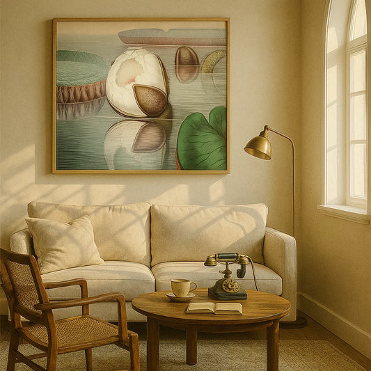The Great Water Lily of America (1854) - III Digital Wall Art