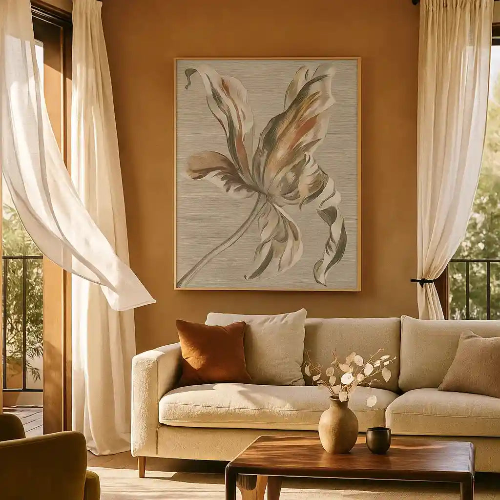 Tulip Digital Wall Art - Qibo Galleria Pvt. Ltd.