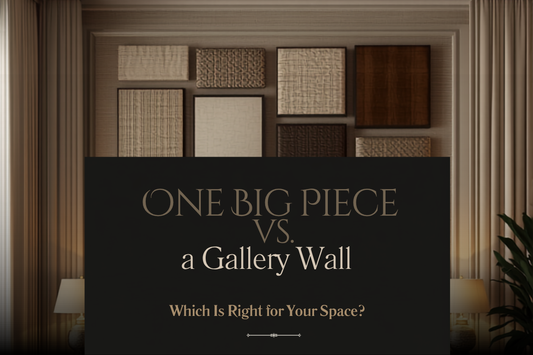 One Big Piece vs. a Gallery Wall: Which Is Right for Your Space?