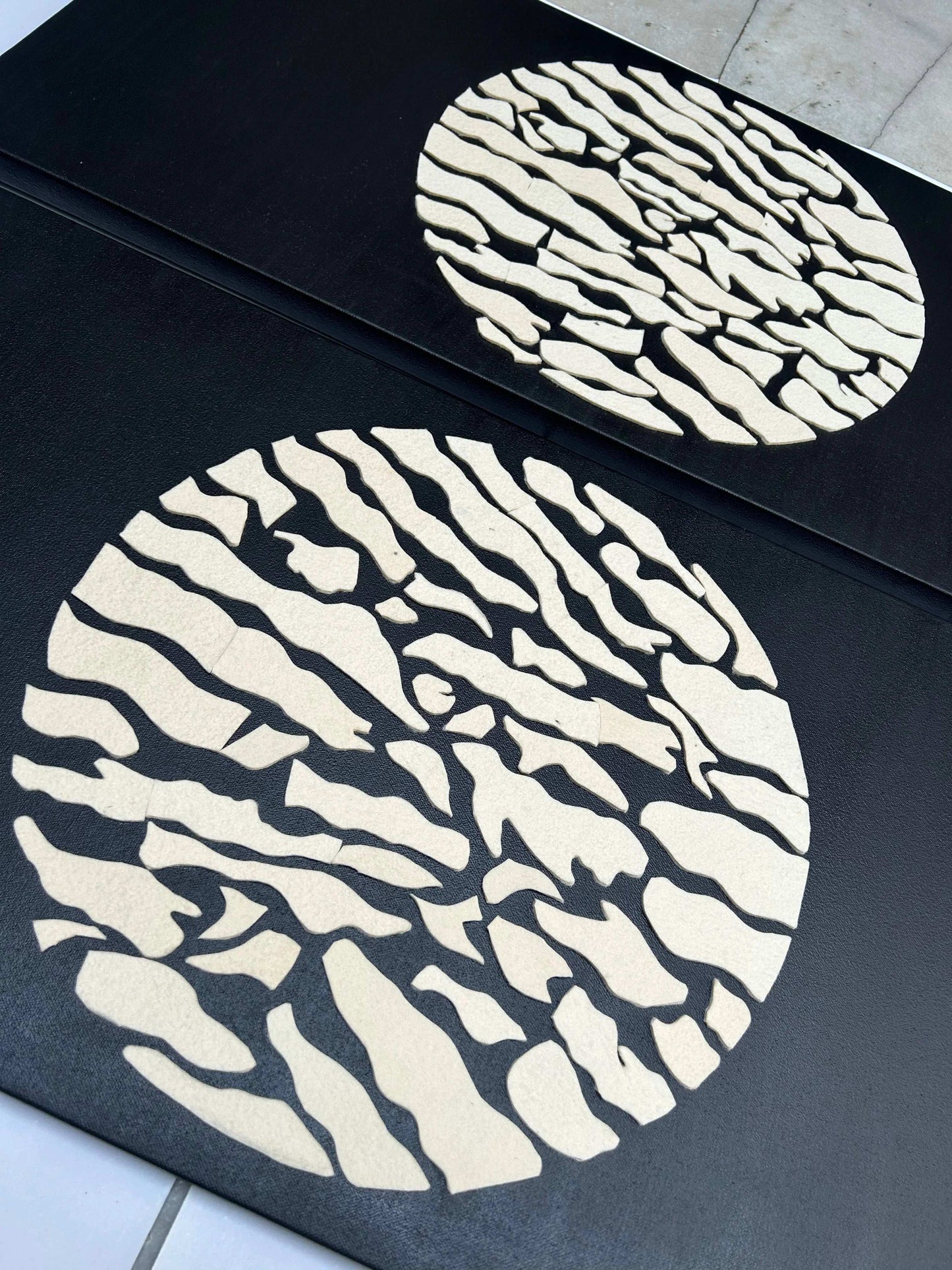 Felt Flames (Set of 2) Handmade Wall Art