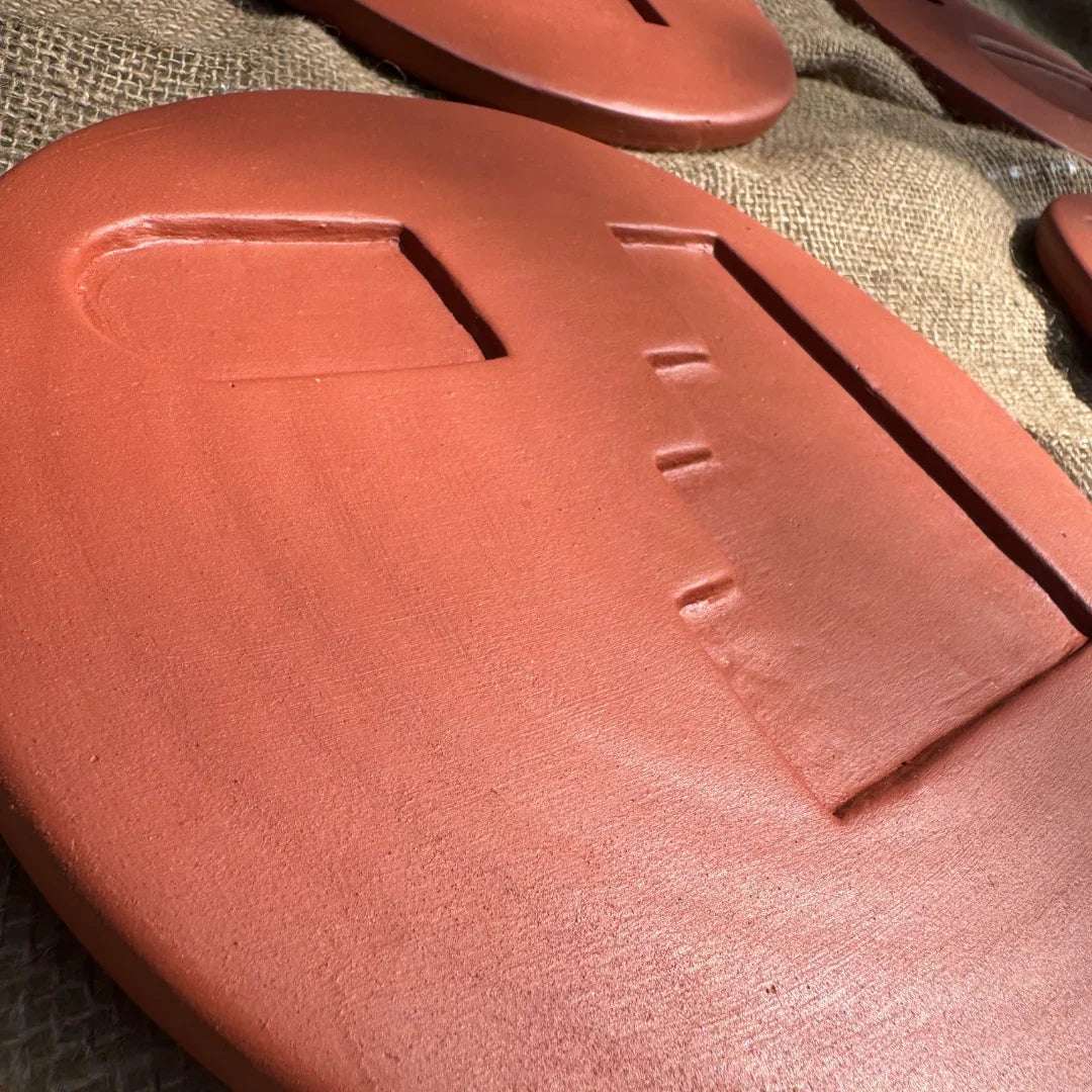 Plates of Earth I Terracotta Wall Art