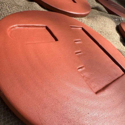 Plates of Earth I Terracotta Wall Art