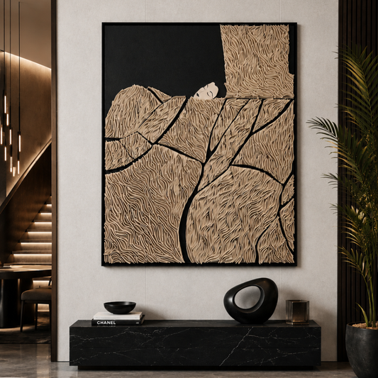 Still Dreams Wool Artwork for Luxury Contemporary Interiors