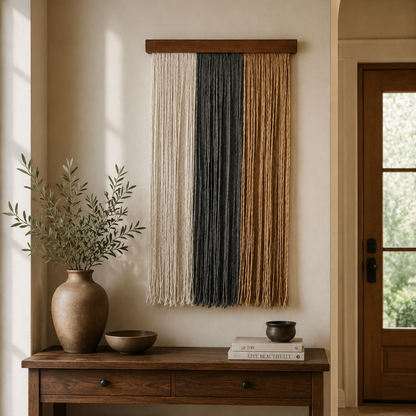 Gravity in Threads III Macrame Art for Modern Interiors