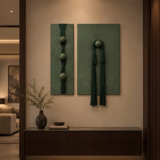 The Knotted Duo | Thread Art