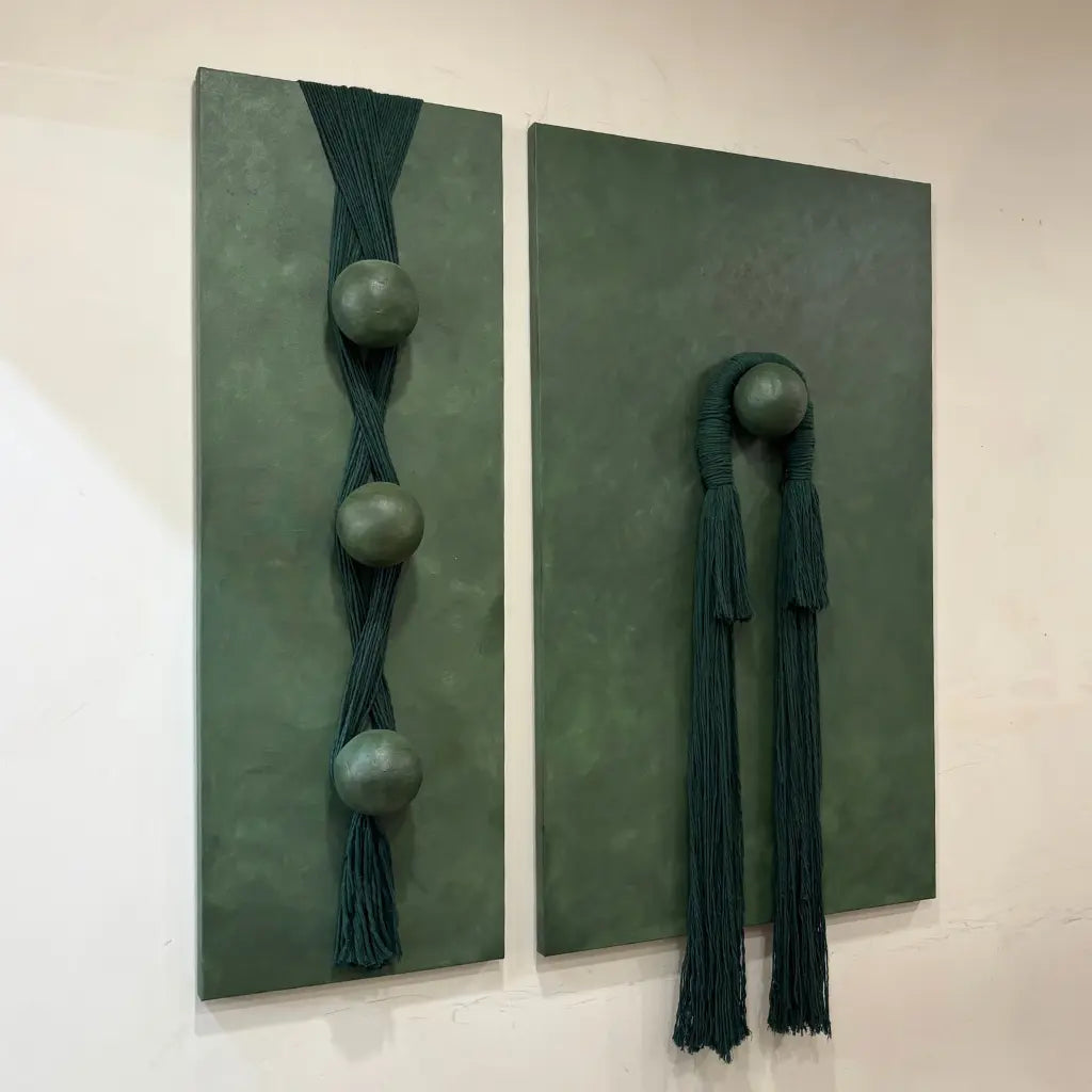The Knotted Duo | Thread Art