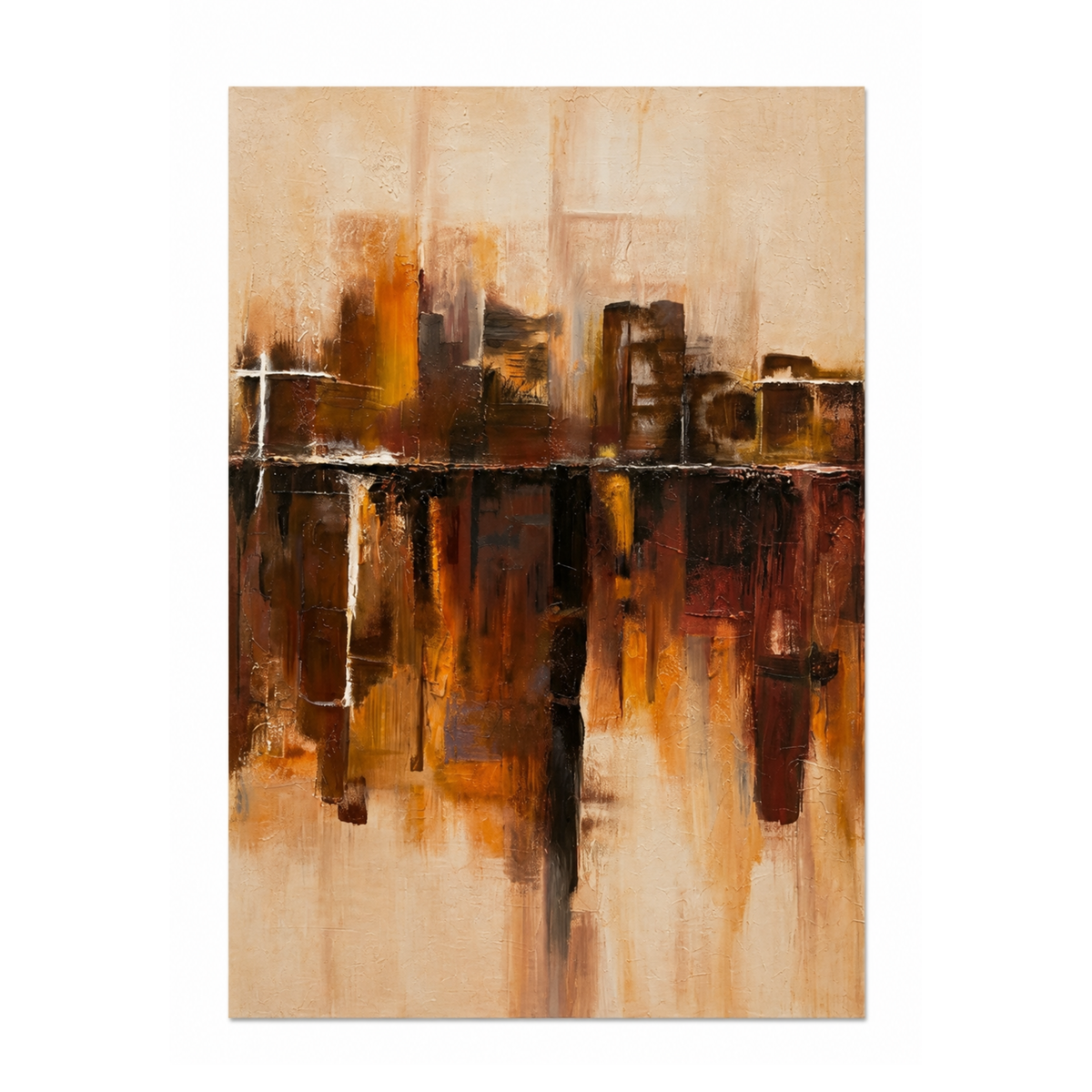 Burnt Residue | Textured Wall Art for Modern Interiors | QIBO