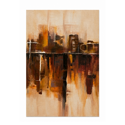 Burnt Residue | Textured Wall Art for Modern Interiors | QIBO
