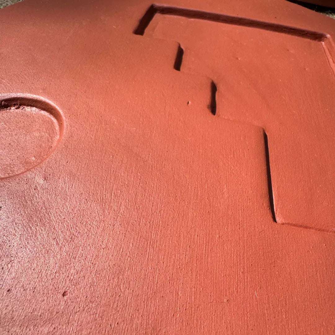 Plates of Earth I Terracotta Wall Art