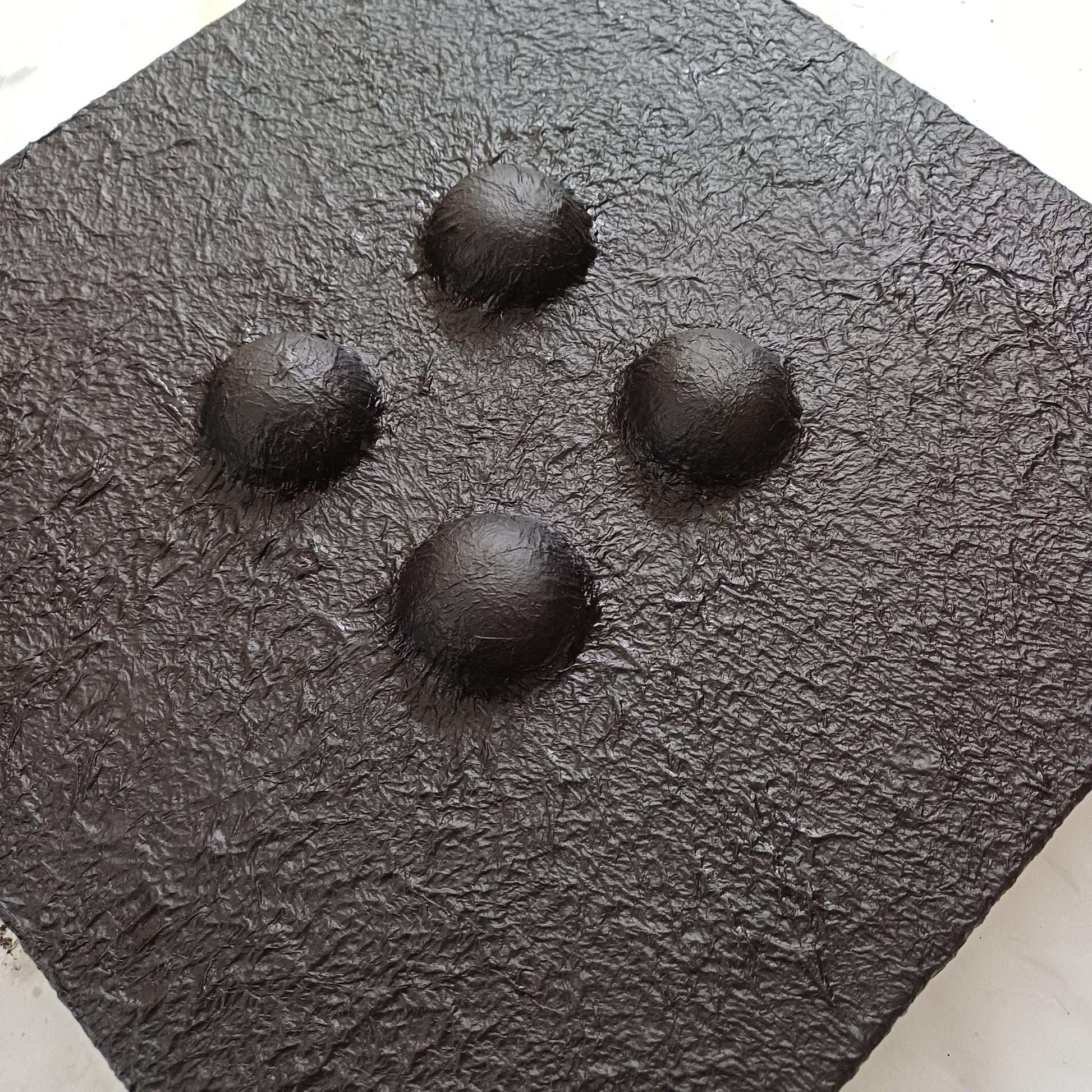 Textured Loops (Pair) - Qibo Galleria LLP