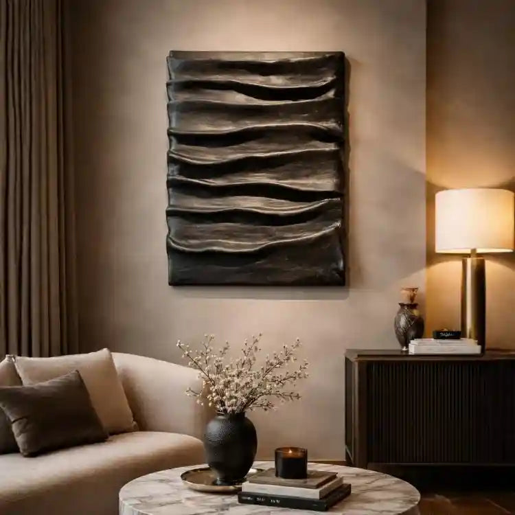 Midnight Waves Handmade Art - Qibo Galleria Pvt. Ltd.