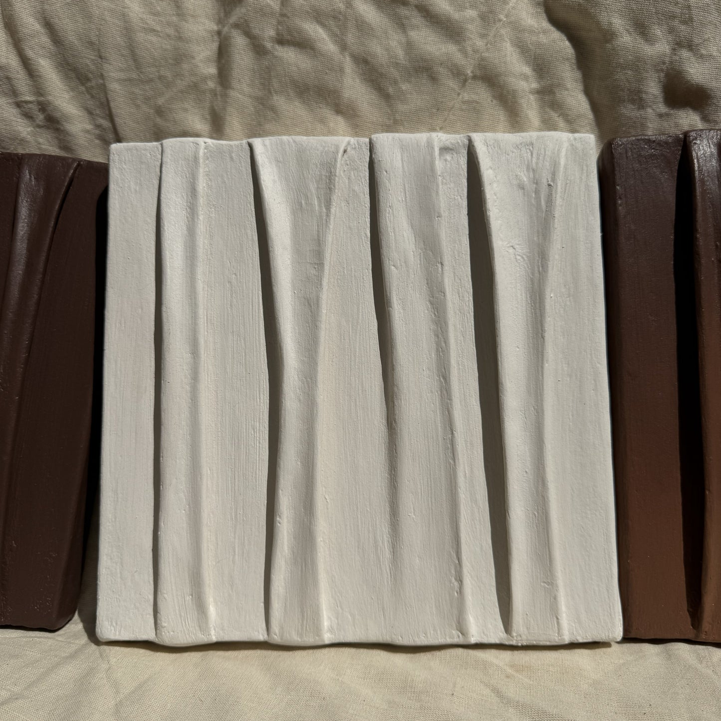 Luxe Draped Abstract Plaster Art for Home decor