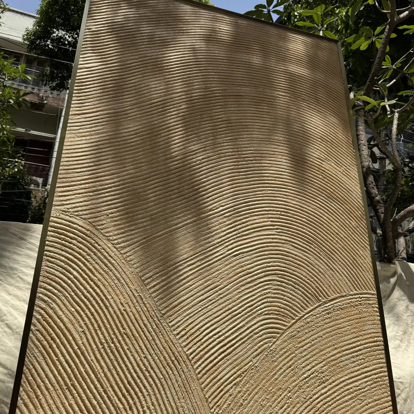 Gilded Grain Texture Luxury Wall Art