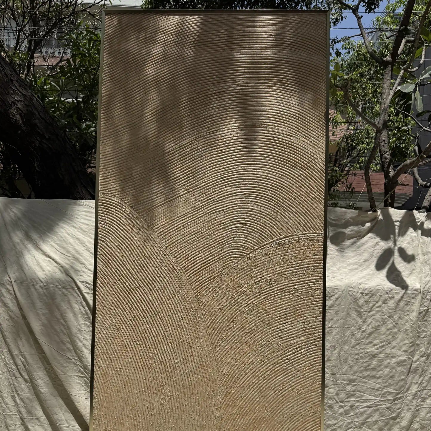 Gilded Grain Texture Luxury Wall Art