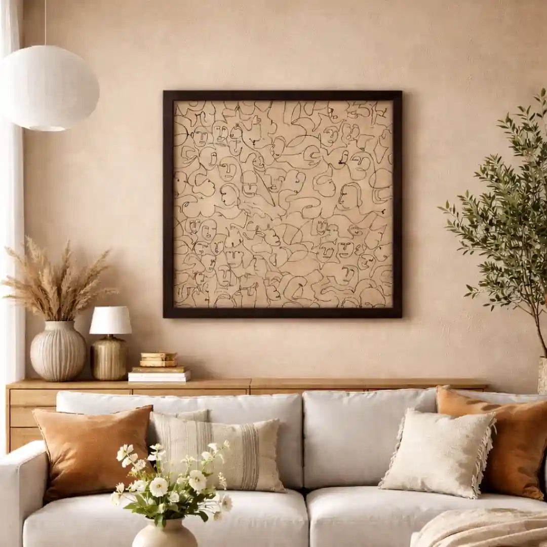Collective Minds A Thoughtful Modern Abstract Artwork