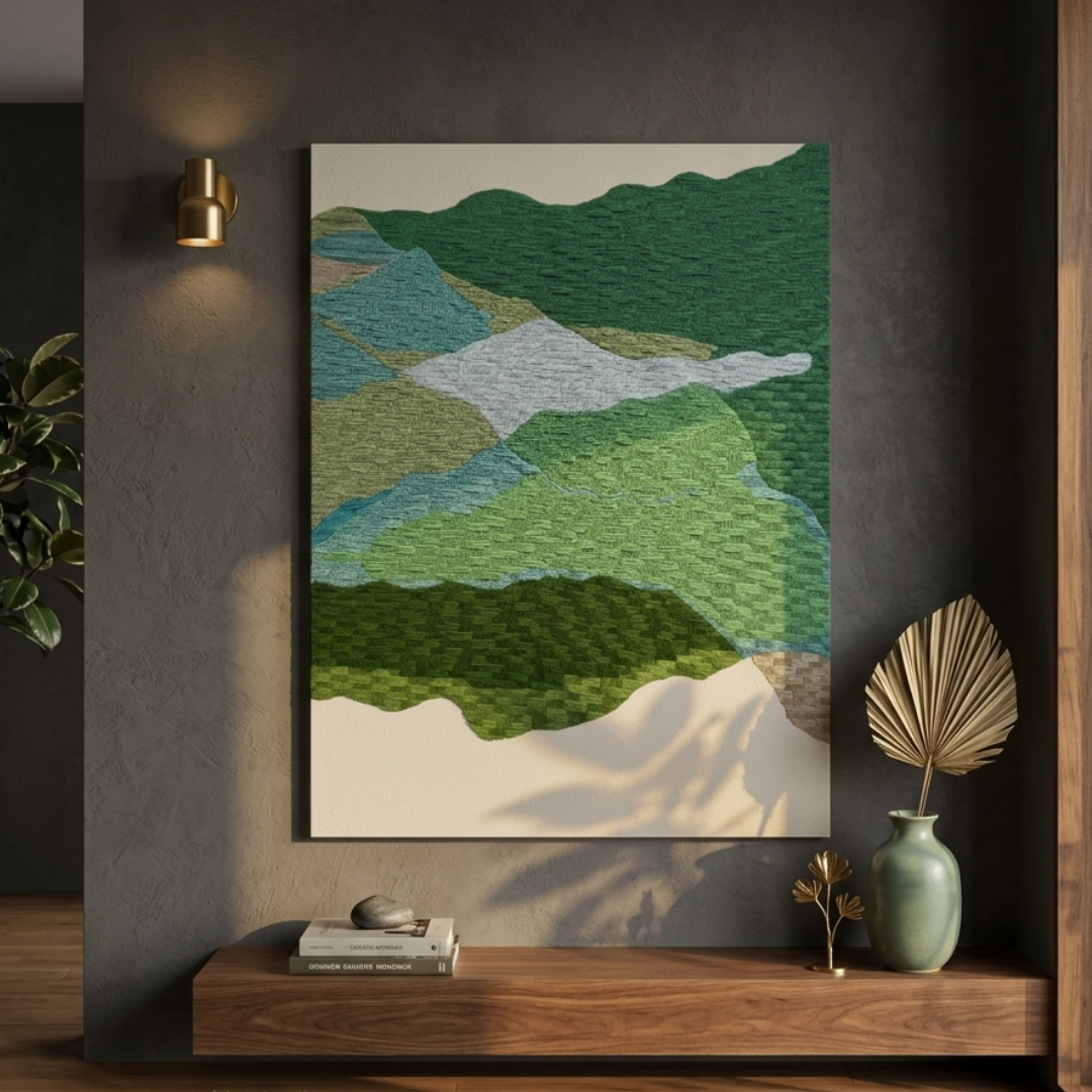 Horizon Tapestry Acrylic Wool Modern Wall Art