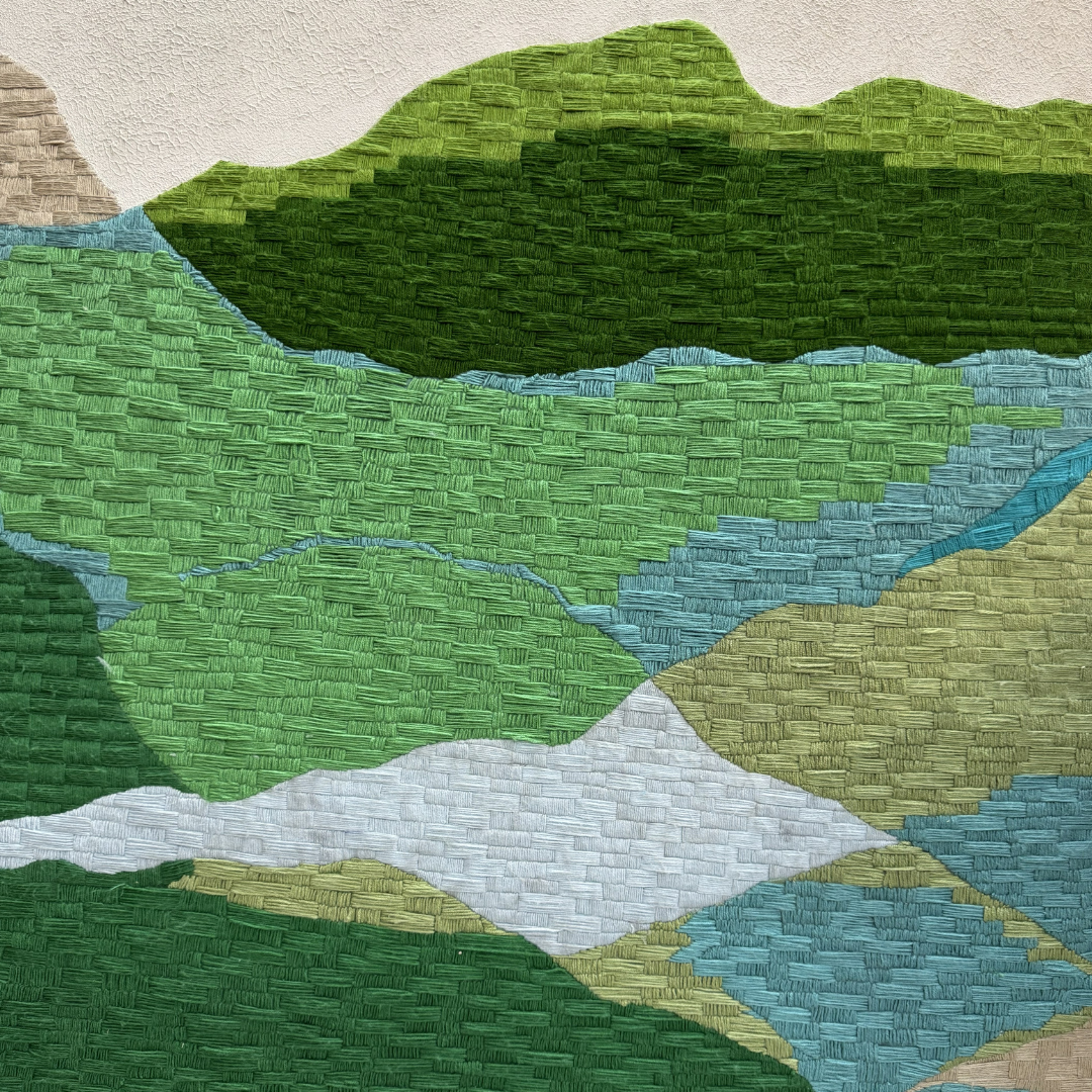 Horizon Tapestry Acrylic Wool Modern Wall Art