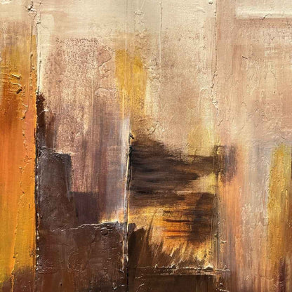 Burnt Residue | Textured Wall Art for Modern Interiors | QIBO