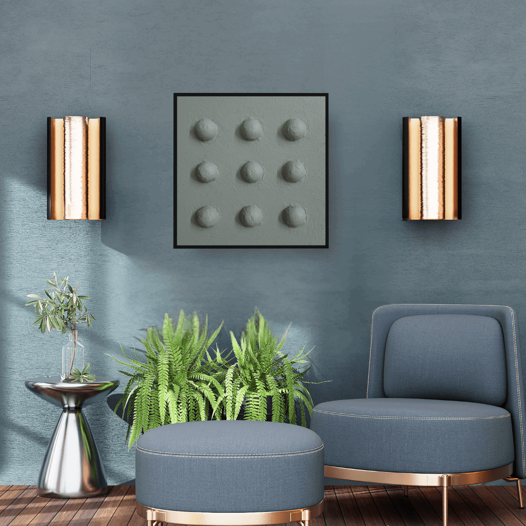 Textured Loops Unique Wall Art