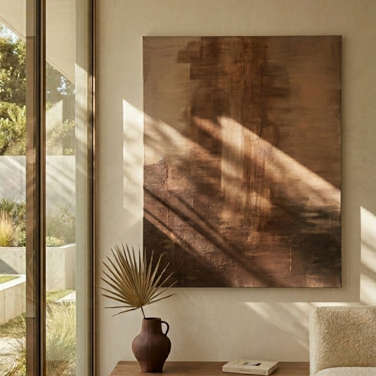 Fading Ground II Artwork Handcrafted Acrylic Canvas Painting