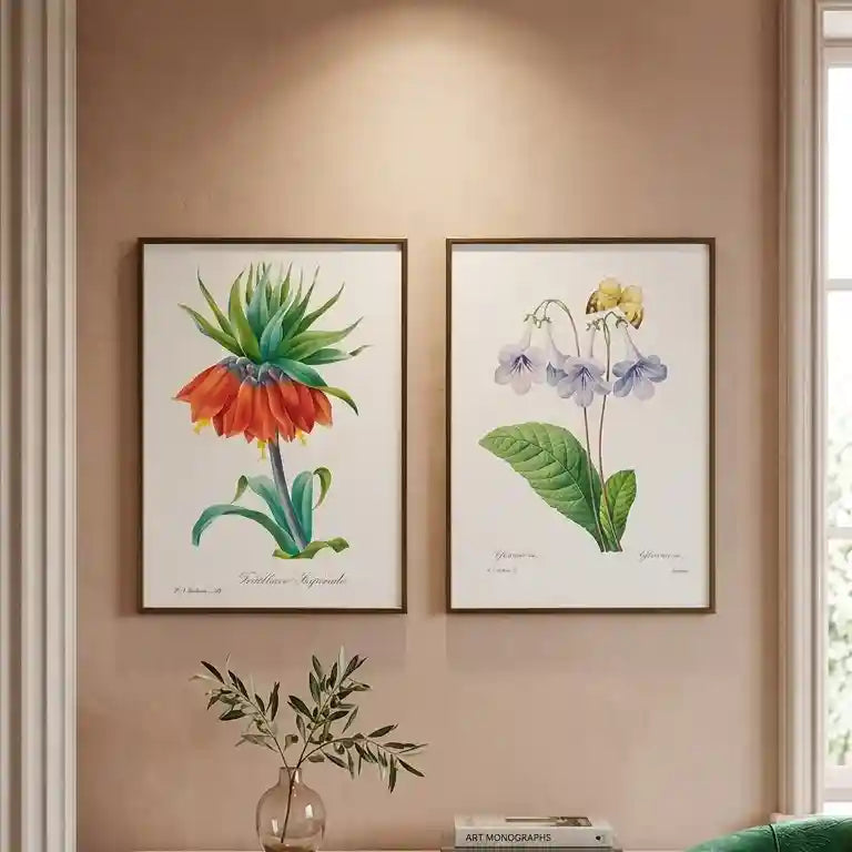 Radiant Botanicals Modern Floral Art Prints (Set of 2)