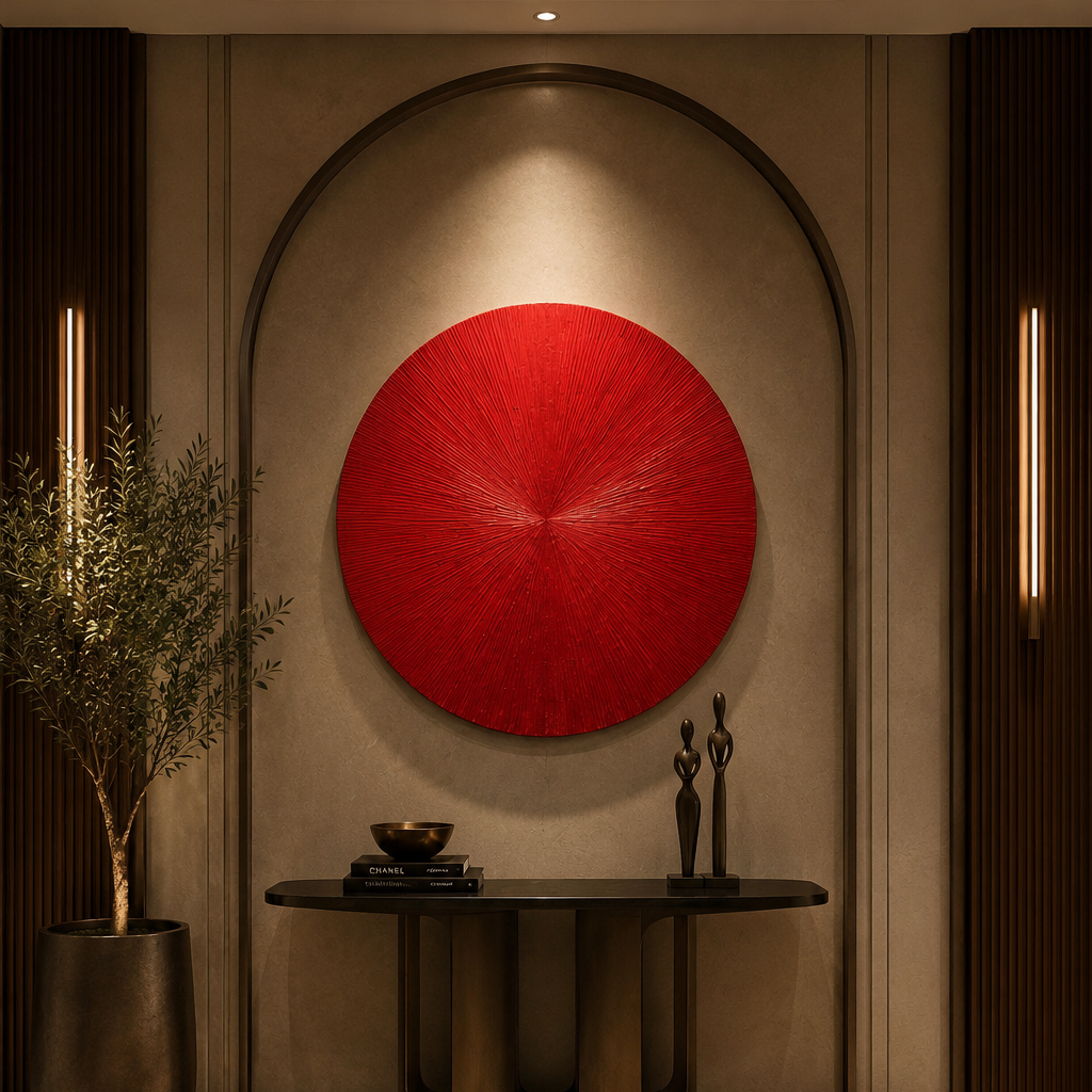 The Meridian Textured Artwork for Modern Space