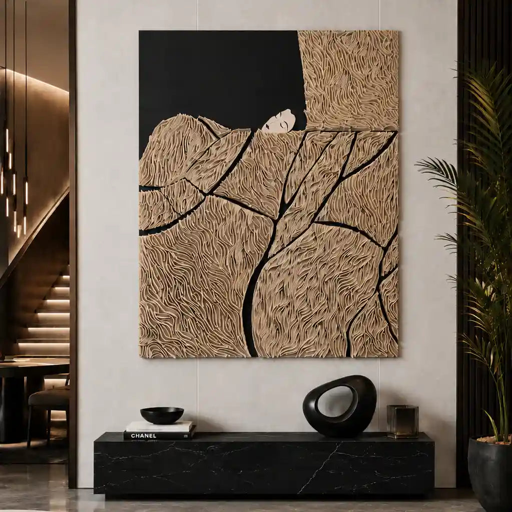 Still Dreams Wool Artwork for Luxury Contemporary Interiors