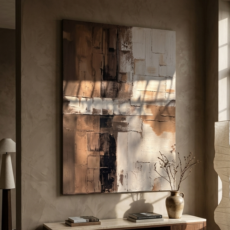 Rusted Landscape II Canvas Modern Textured Wall Art