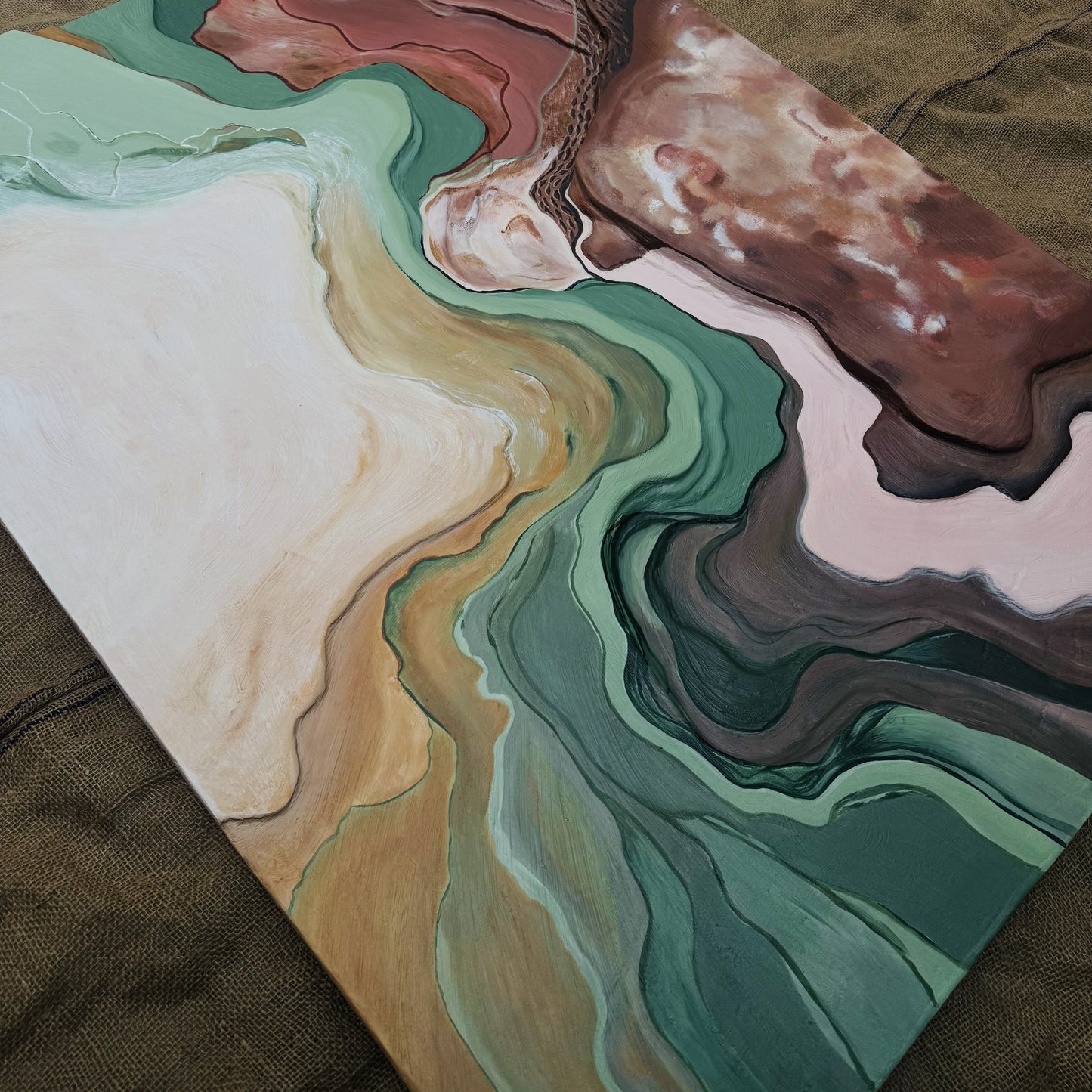 Whispers of the Valley Modern Artwork 