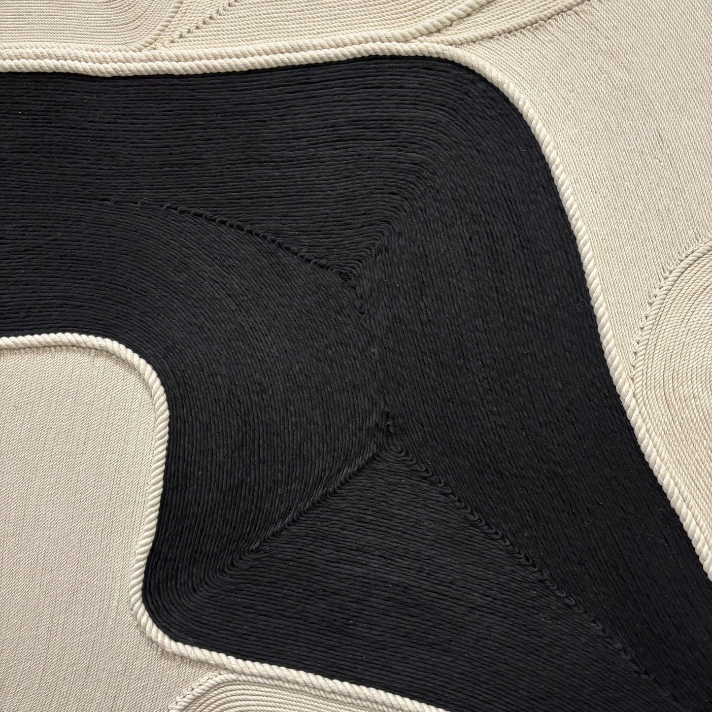 Threaded Currents | Acrylic Wool Art for Modern Interiors | QIBO