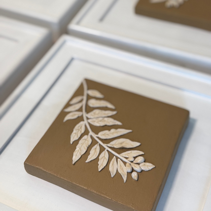 Whispering Leaves | Clay Art for Modern Interiors | QIBO