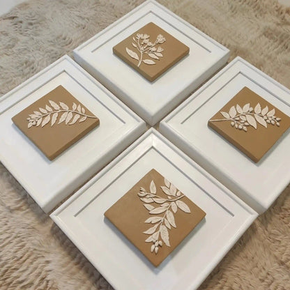 Whispering Leaves | Clay Art for Modern Interiors | QIBO
