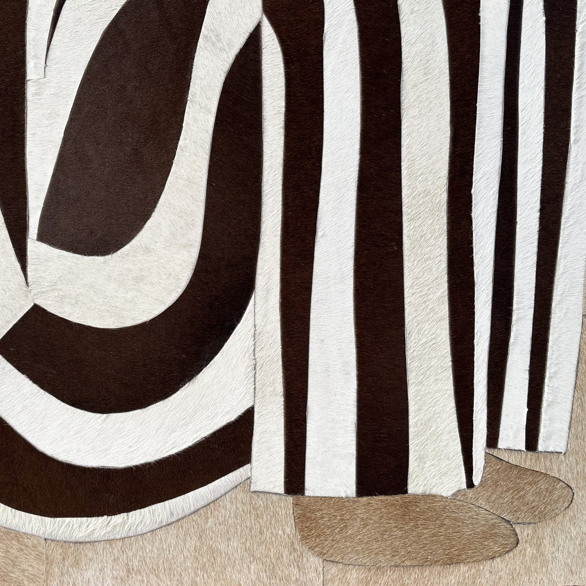 Silent Curl Modern Leather Wall Art