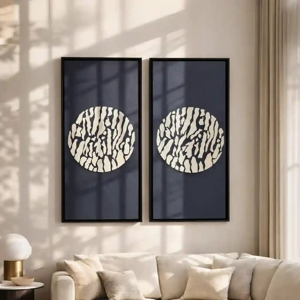 Felt Flames (Set of 2) Handmade Wall Art