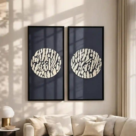 Felt Flames (Set of 2) Handmade Wall Art