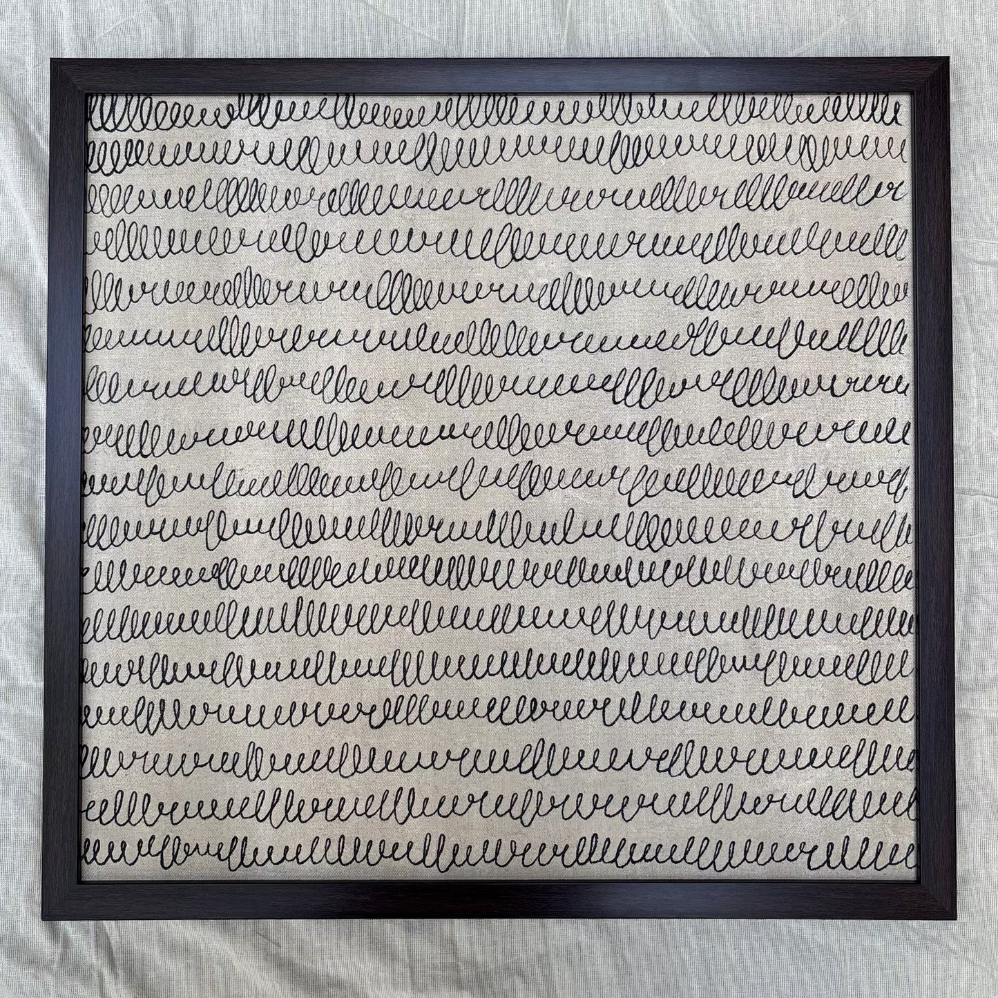Scribbled Thoughts Expressive Abstract Wall Artwork
